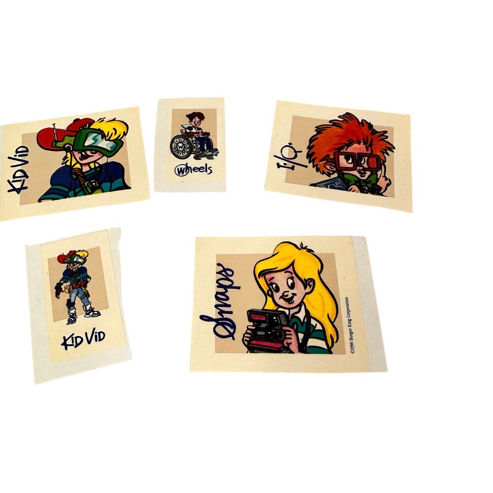 1990 Burger King kids club sticker set NEW vintage - Picture 4 of 5